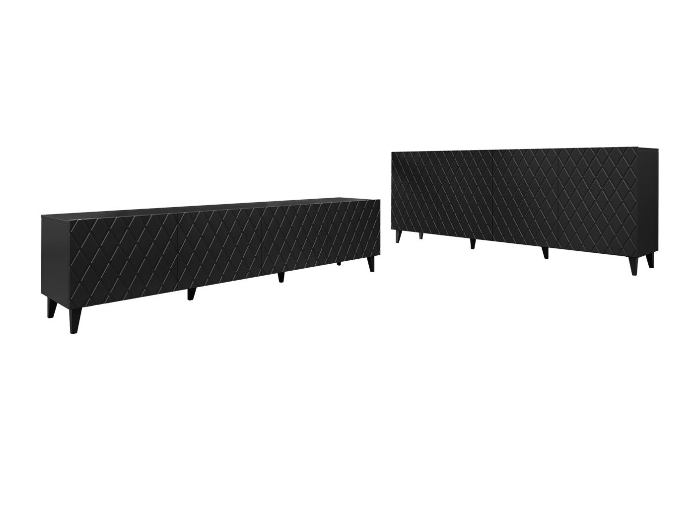 Set de living Charlotte 188 (Negru)