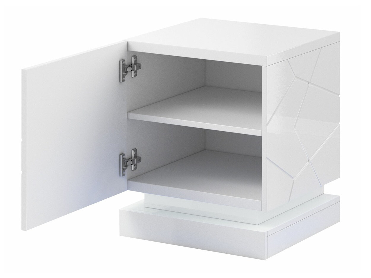 Set noptiere Linar (Alb + Alb lucios)