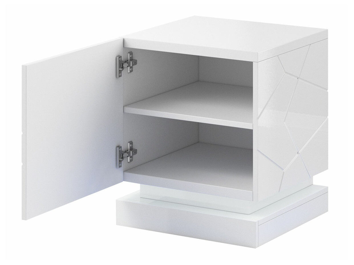 Set noptiere Linar (Alb + Alb lucios)