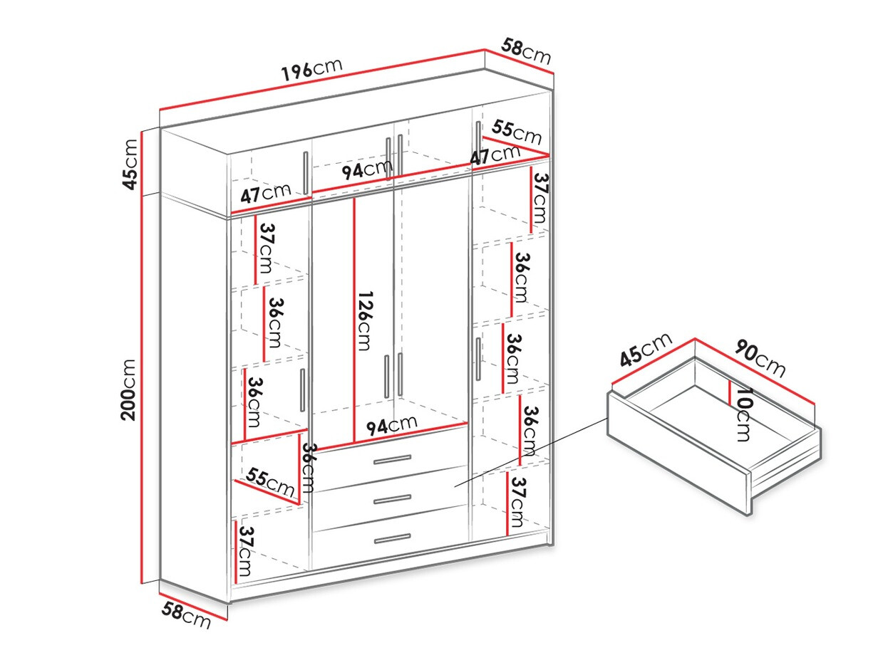 Dulap Dortivu I (Grafit)
