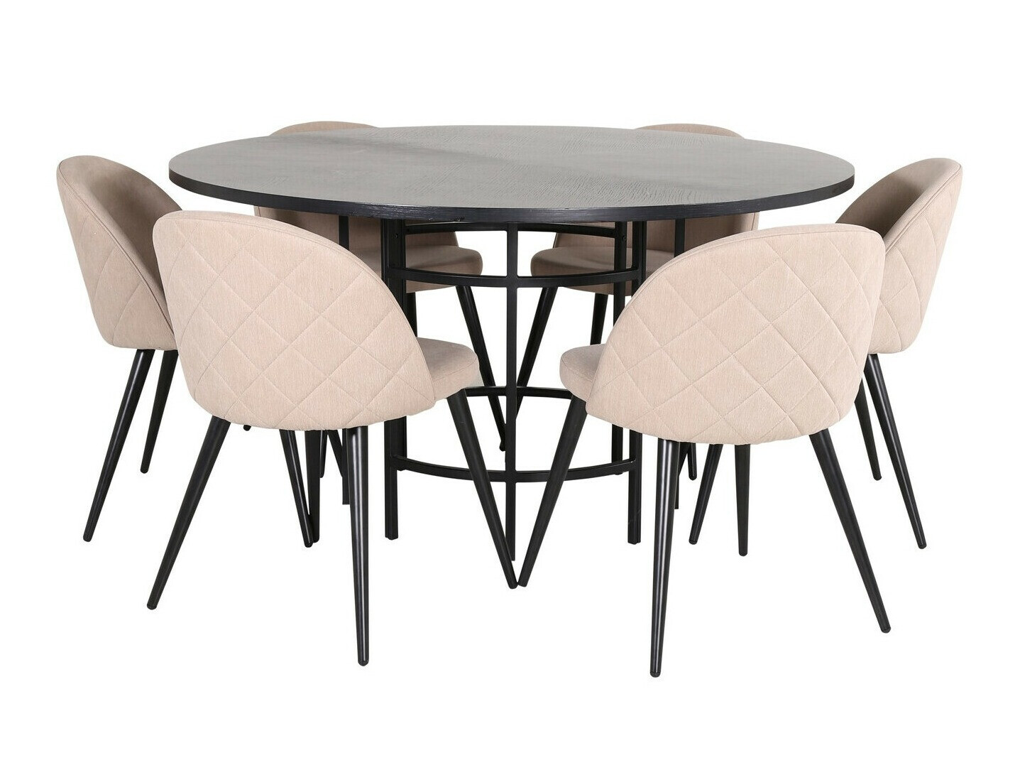 Set de mese Dallas 2387 (Negru + Bej)