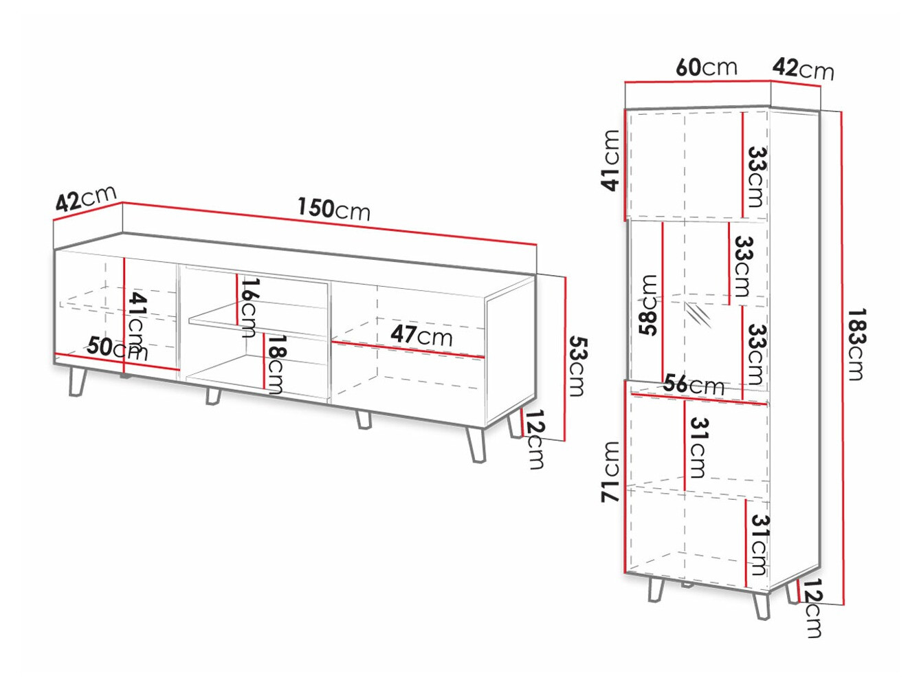 Set de living Dicto I (Alb)