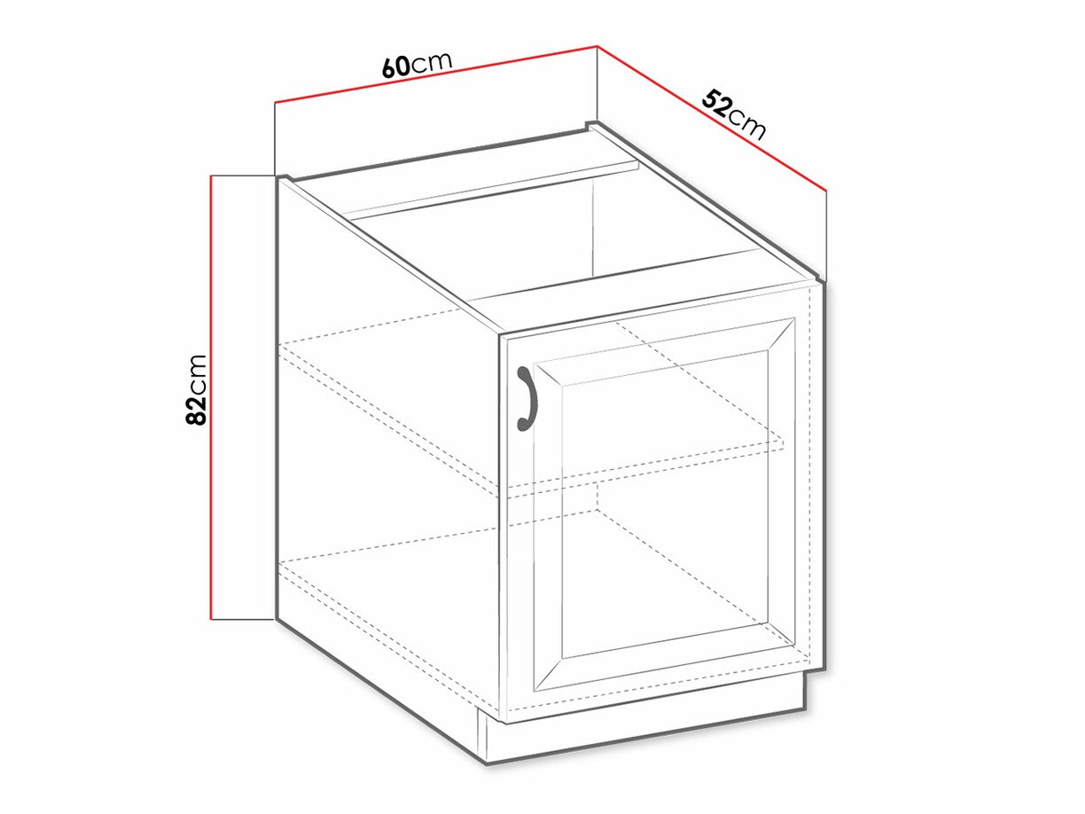 Dulap modular cu uși Retro Grey 107
