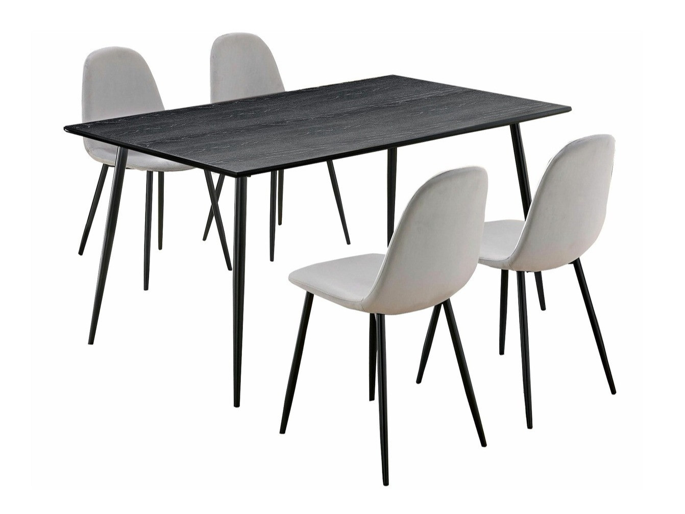 Set de mese Denton 817 (Negru + Gri)