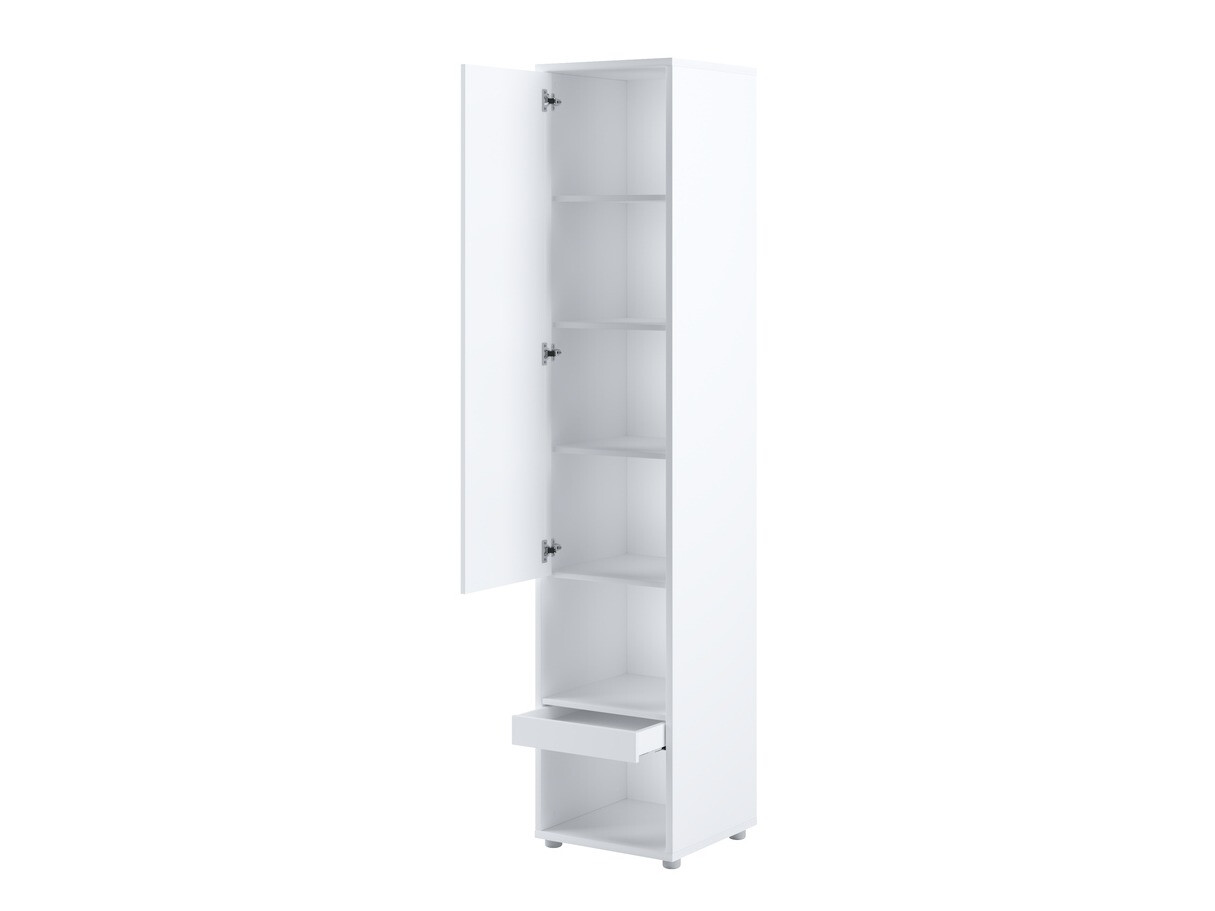 Set de mobilier Concept Pro Lenart VI (Alb lucios + Alb + Albastru)