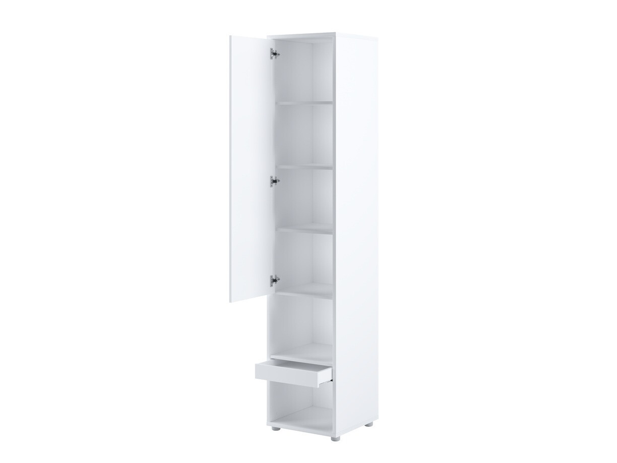 Set de mobilier Concept Pro Lenart VI (Alb lucios + Alb + Albastru)
