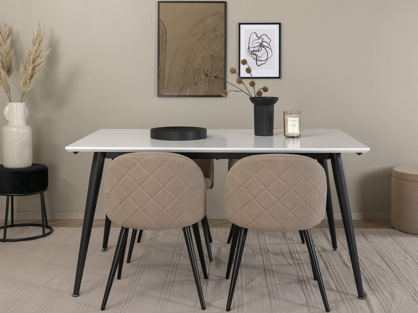 Set de mese Dallas 2738 (Bej + Negru)