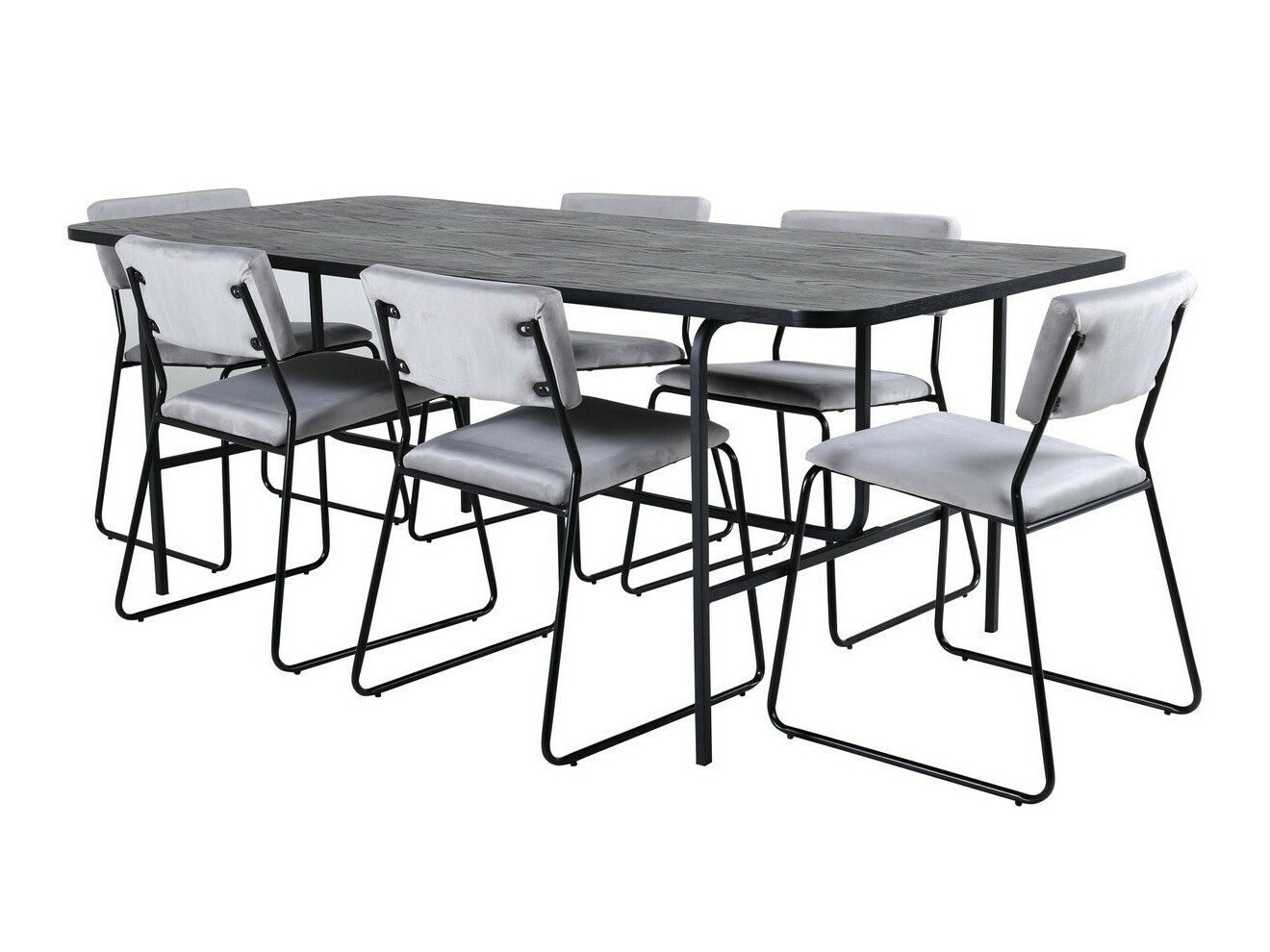 Set de mese Dallas 2790 (Gri + Negru)