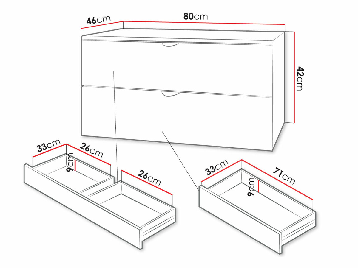 Cabinet atârnat pentru baie Matrix (Alb)
