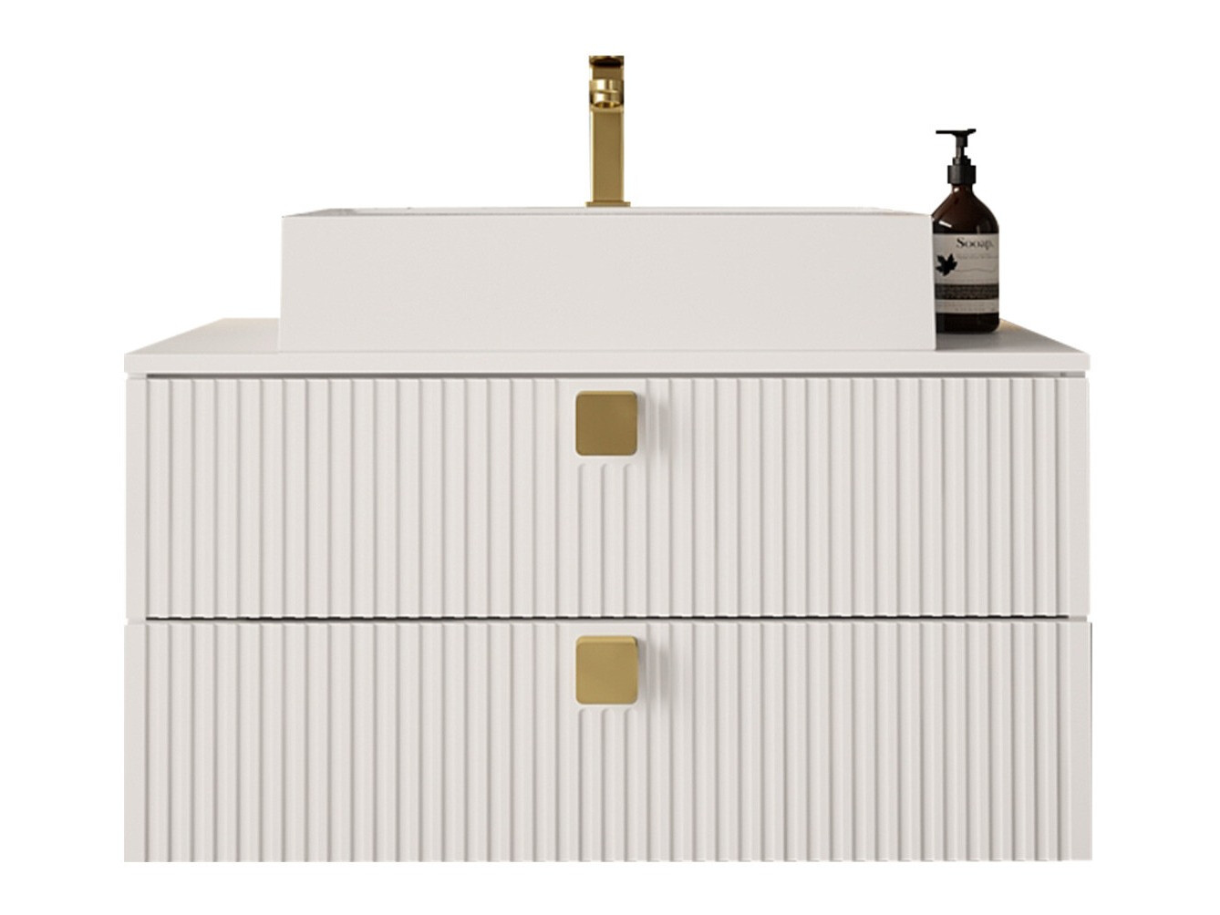 Cabinet atârnat pentru baie Panium (Alb)