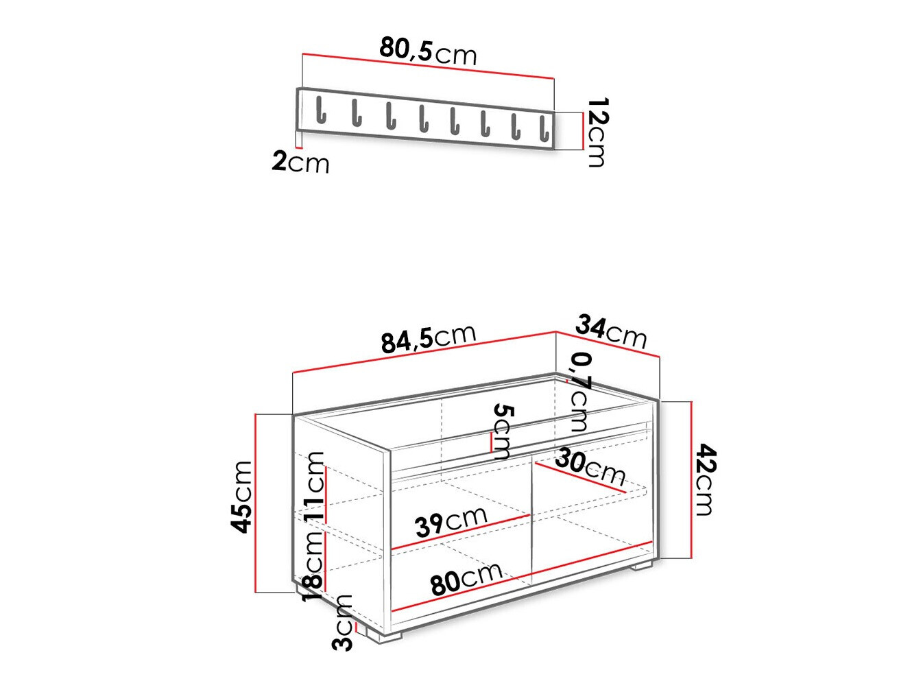 Set de hol Comfivo Pinus IV (Alb + Manila 04)