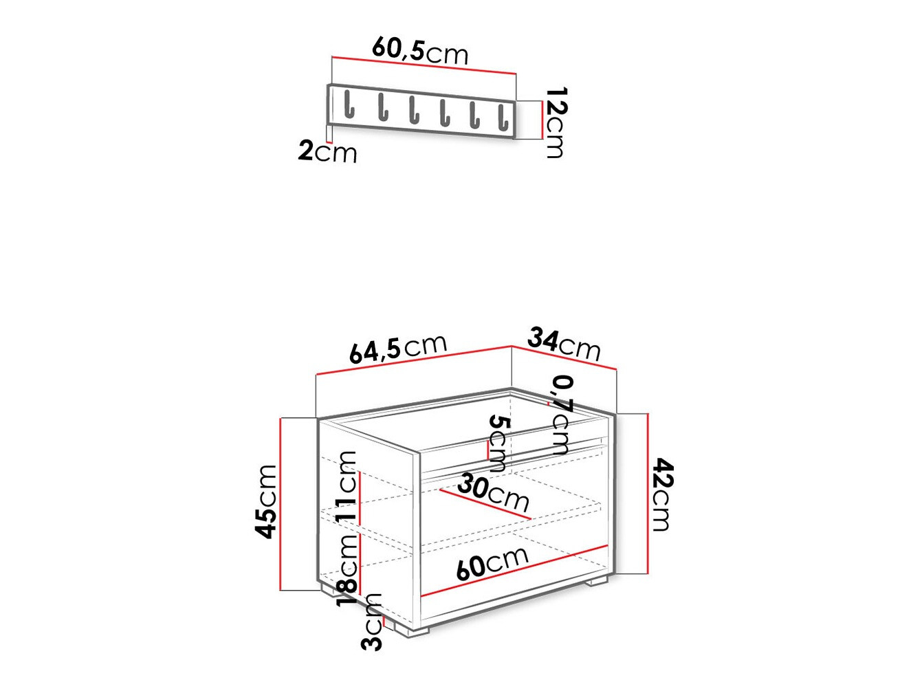 Set de hol Comfivo Pinus VI (Alb + Manila 04)