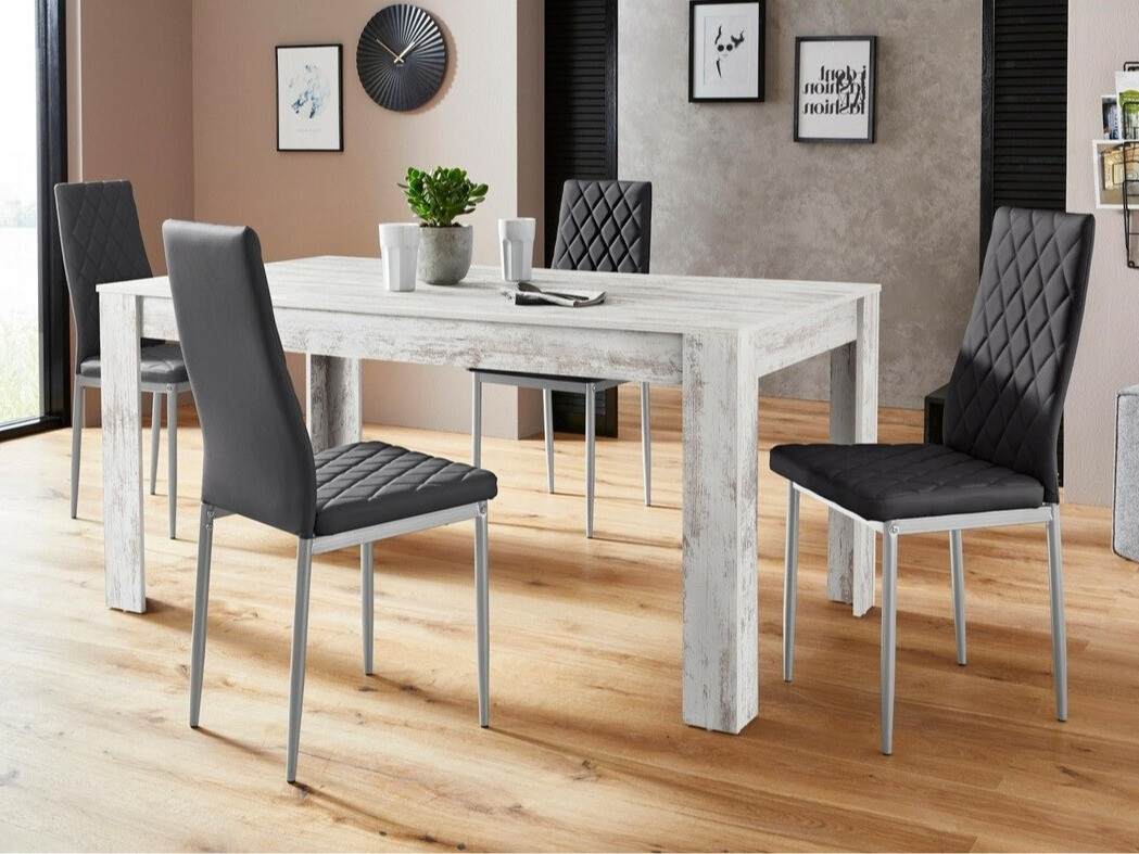 Set de mese Denton 602 (Negru + Argint)