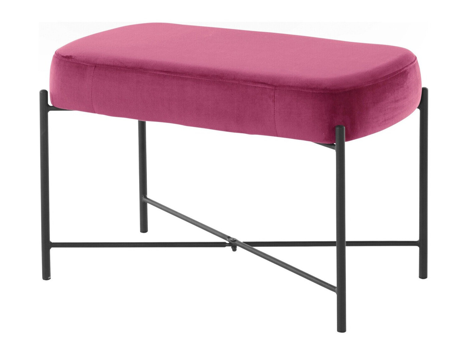 Bancă tapițată Denton 226 (Roze + Negru)