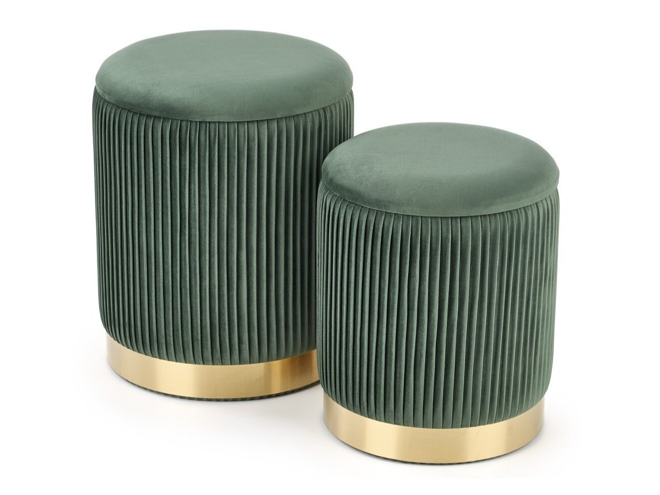 Set de tabureți tapițați Houston 1153 (Verde închis)