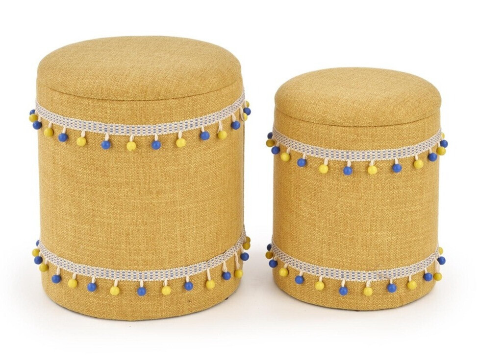 Set de tabureți tapițați Houston 1155 (Galben)