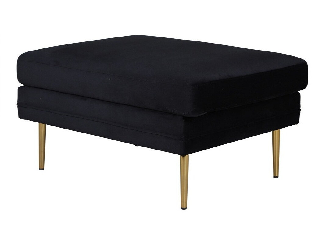 Bancă tapițată Dallas 2653 (Negru + Auriu)