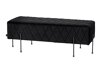 Bancă tapițată Denton 549 (Negru)