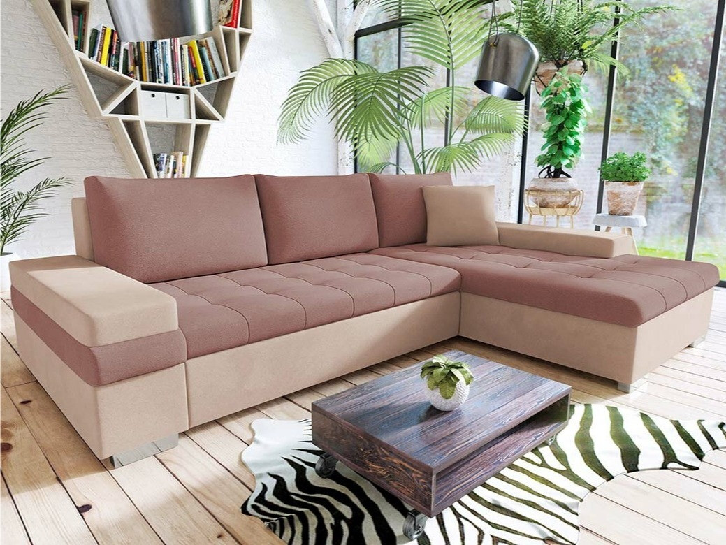 Colțar Comfivo Olivetum I (Uttario Velvet 2956 + Uttario Velvet 2955)
