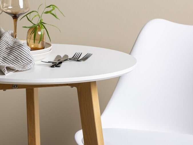 Set de mese Dallas 3781 (Alb + Maro deschis)