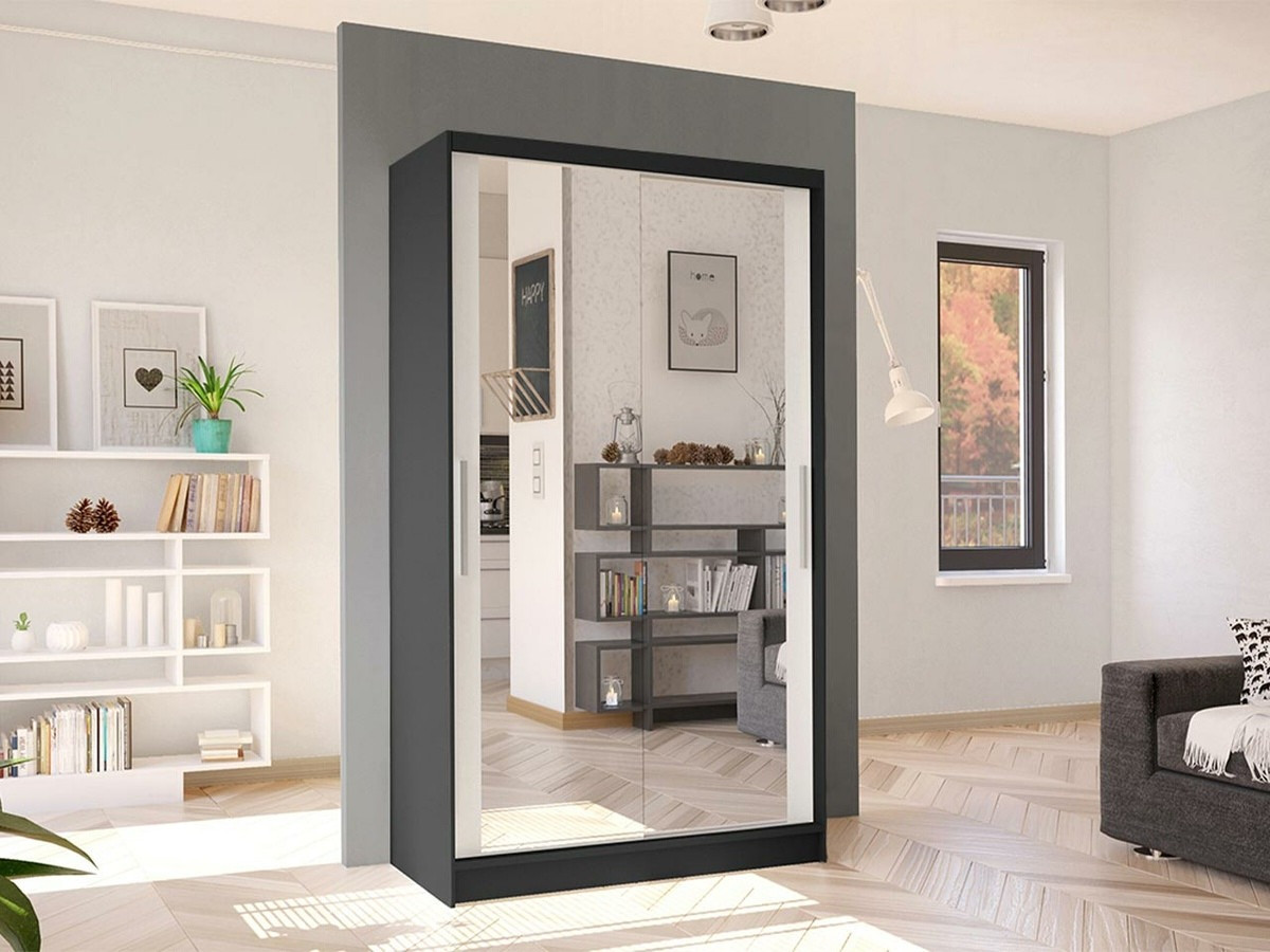 Dulap Closico Structor VII (Negru + Alb)