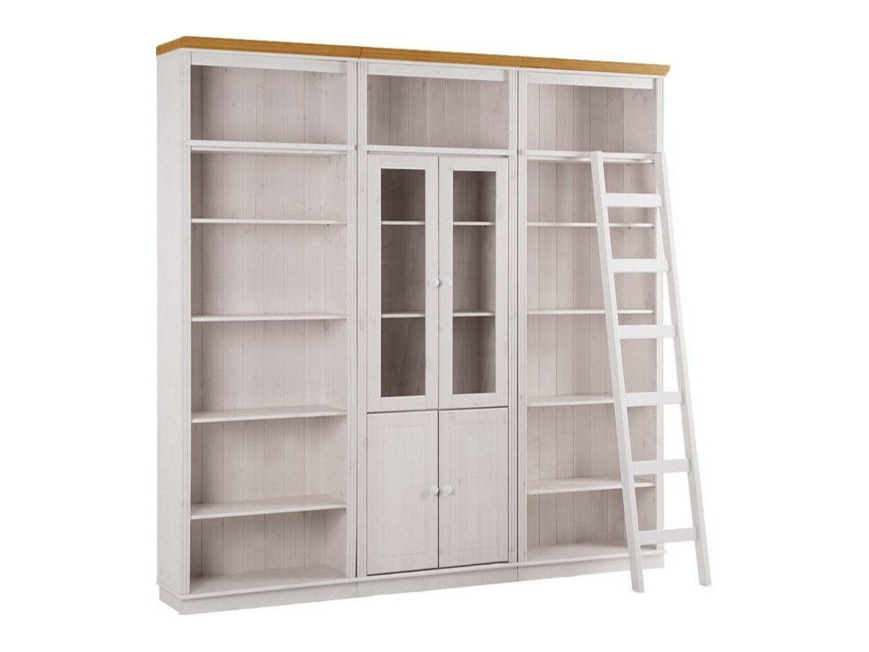 Set de rafturi Saltoro 126 (Alb + Stejar Honey)