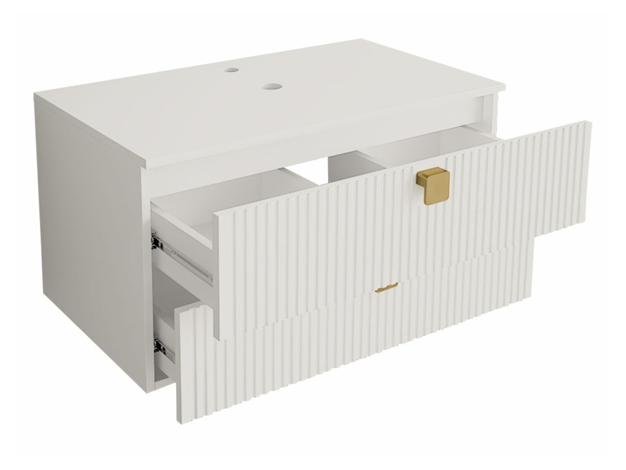 Cabinet atârnat pentru baie Orlvera 102 (Negru)