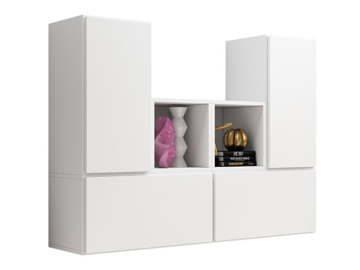 Set de dulapuri Corbele 123 (Alb)