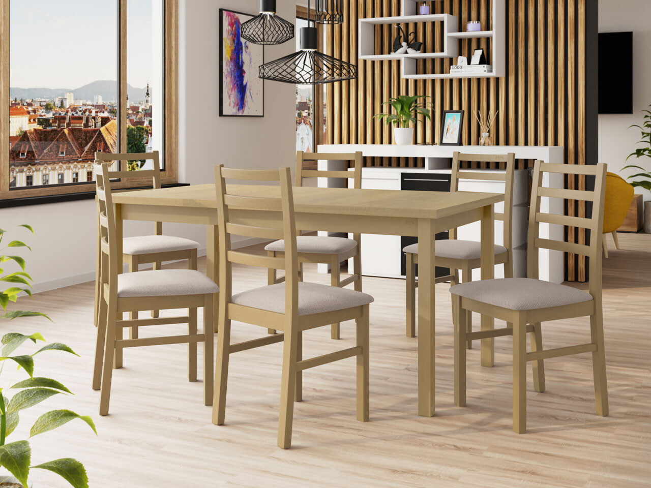 Set de dining Victorville 261 (Paros 2)