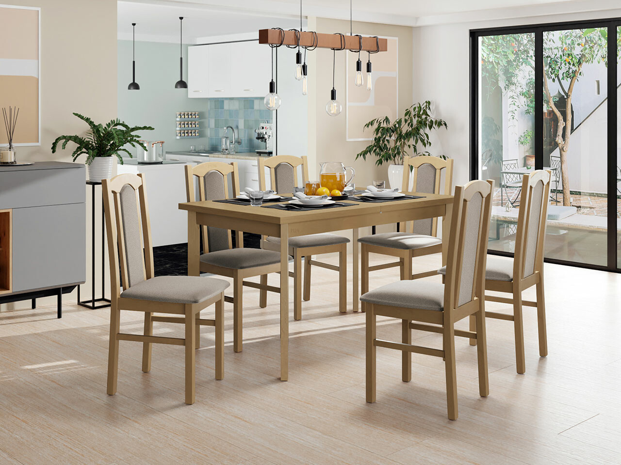 Set de mese Victorville 277 (Stejar Sonoma)