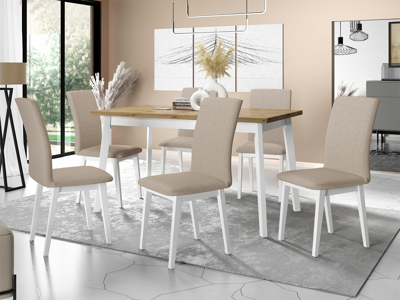 Set de dining Victorville 285 (Paros 2)