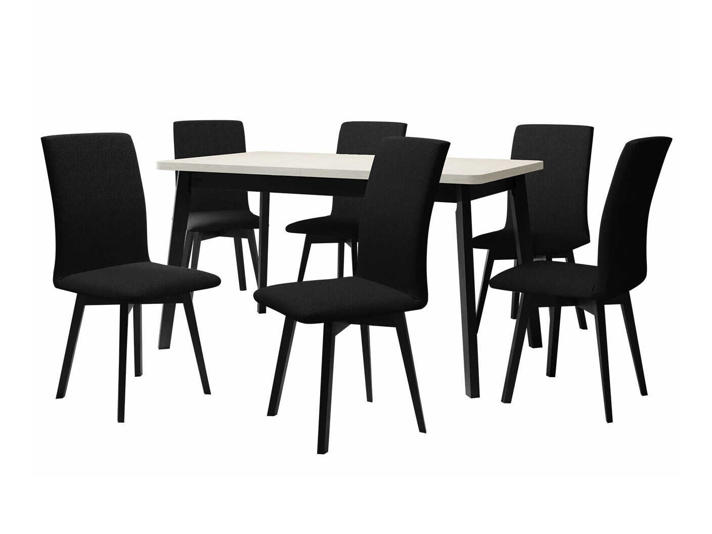 Set de mese Victorville 292 (Alb + Negru)