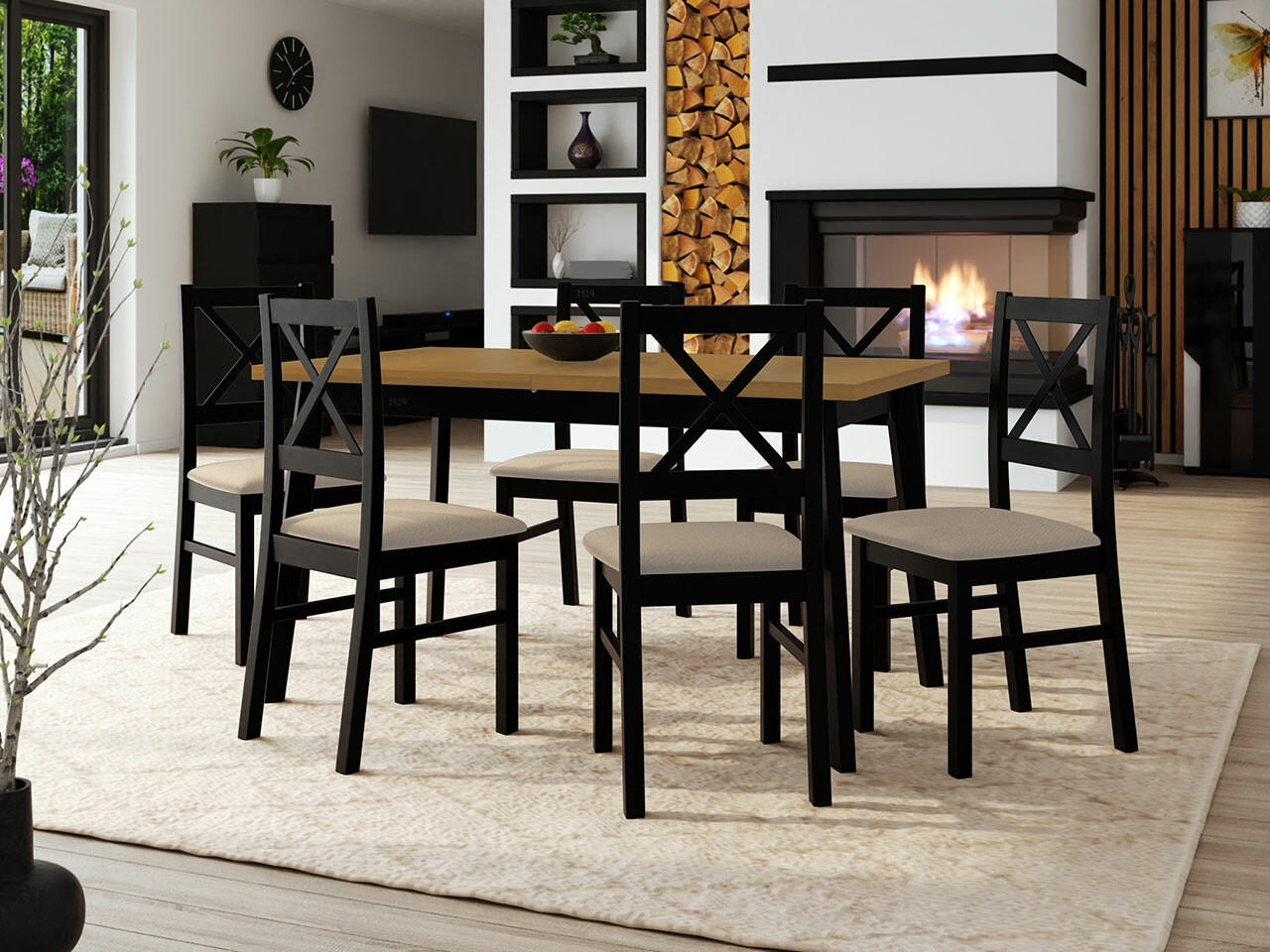 Set de dining Victorville 295 (Paros 2)