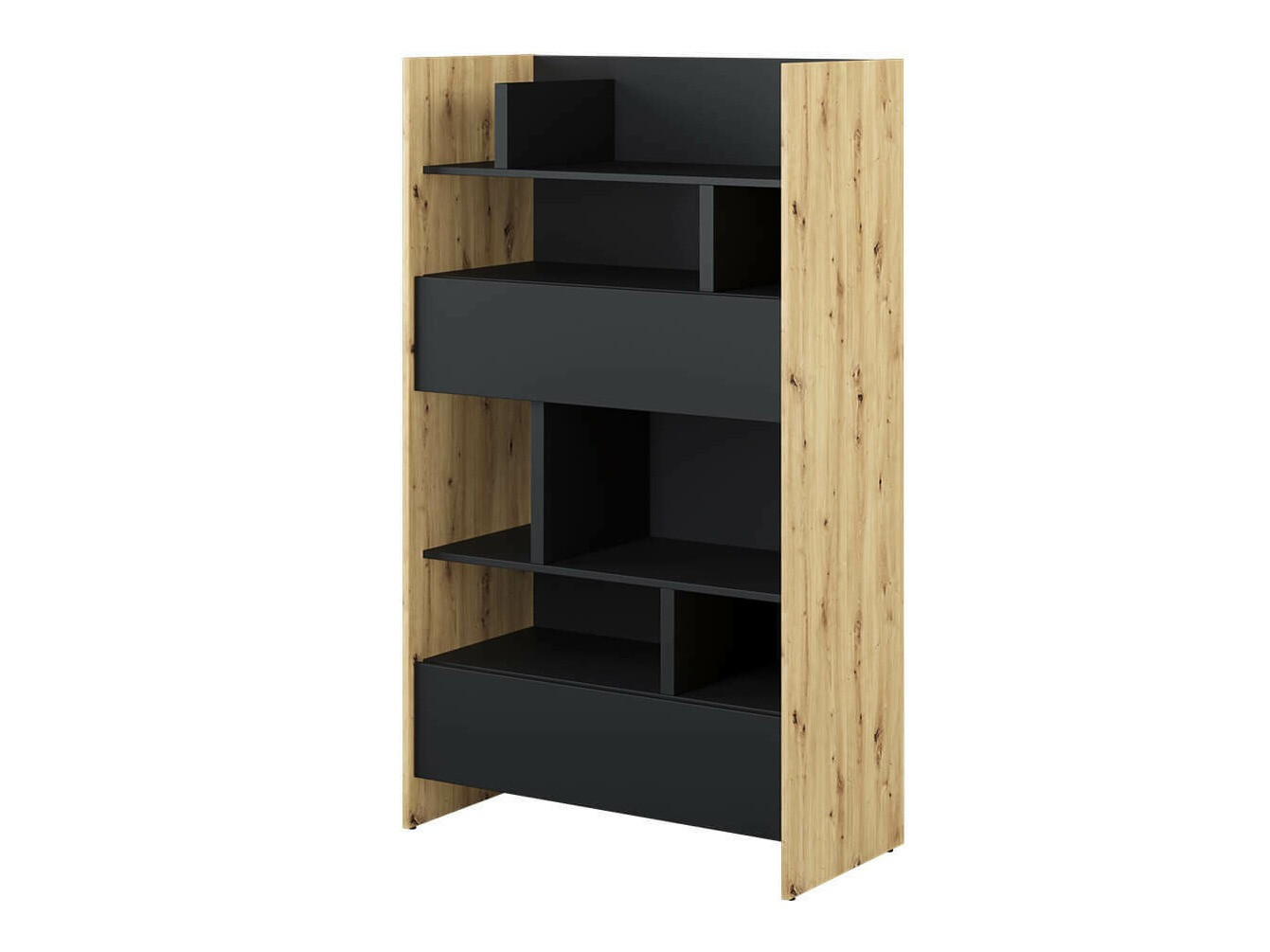 Raft Concept Pro Lenart X (Stejar artizan + Negru)