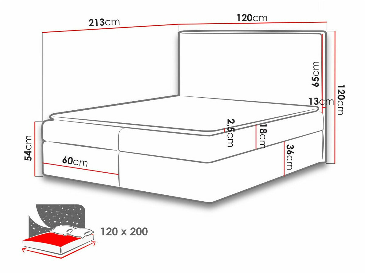 Pat boxspring Butyrum (Muna 05)
