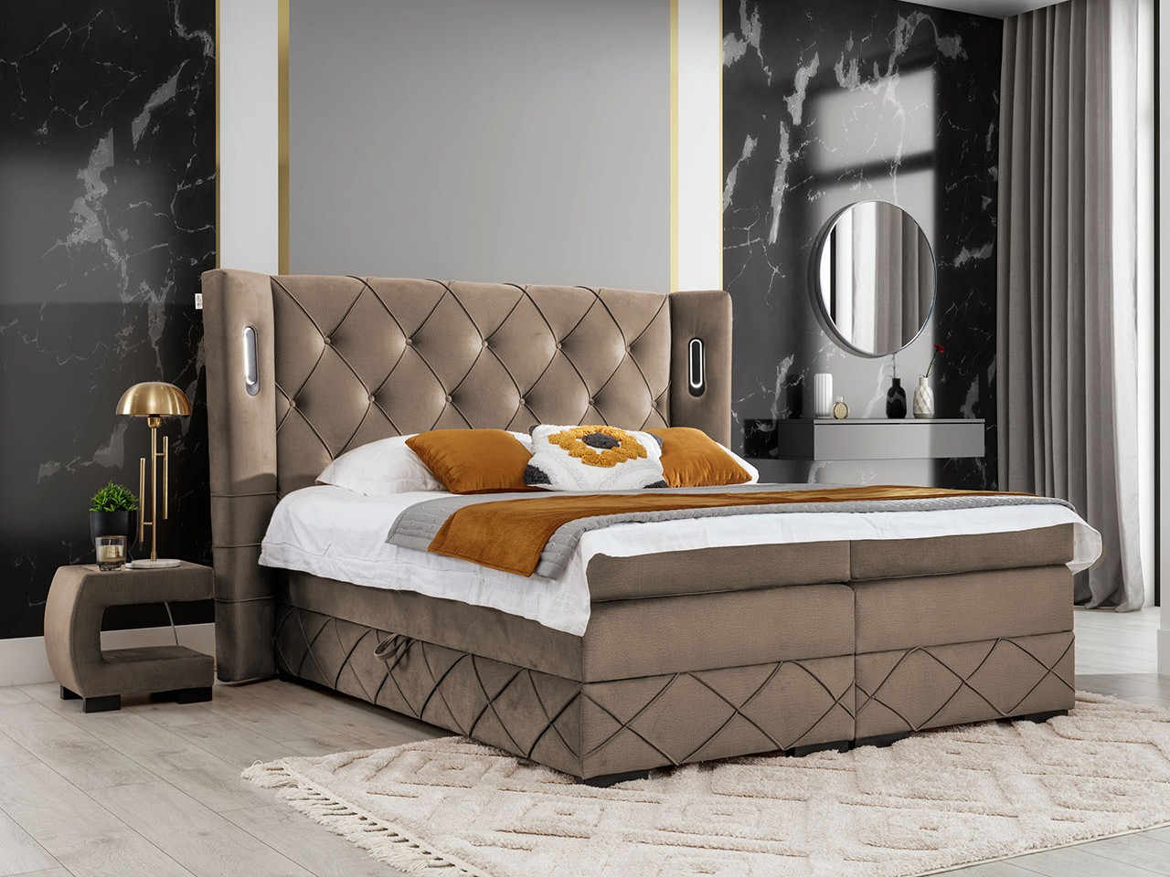 Pat boxspring Historia (Kameleon 09)