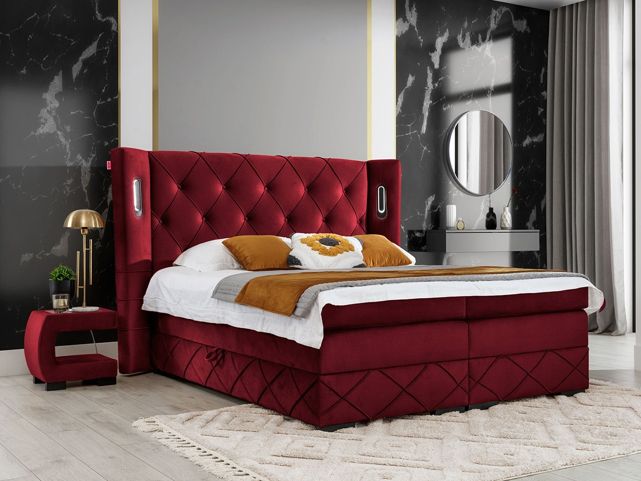 Pat boxspring Historia (Kameleon 59)