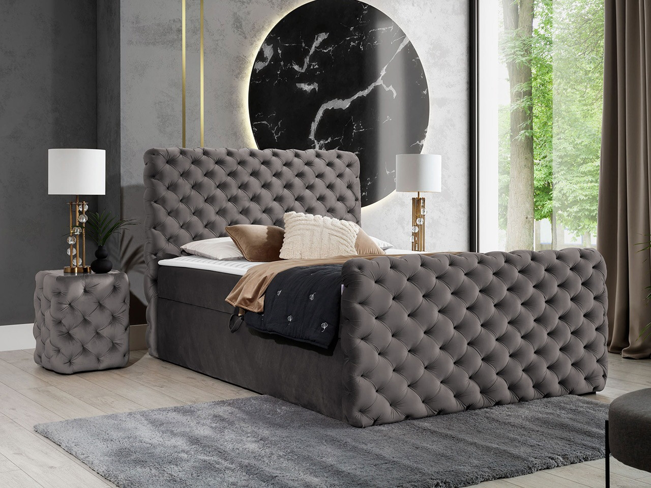 Pat boxspring Lac I (Velluto 17)