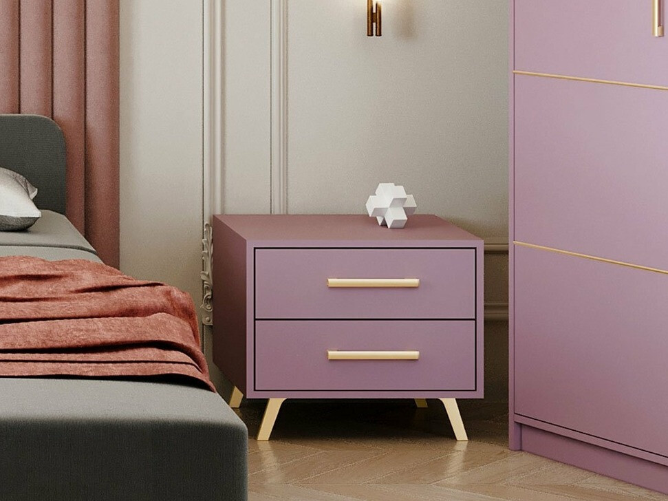 Noptieră Rosa (Violet + Auriu)