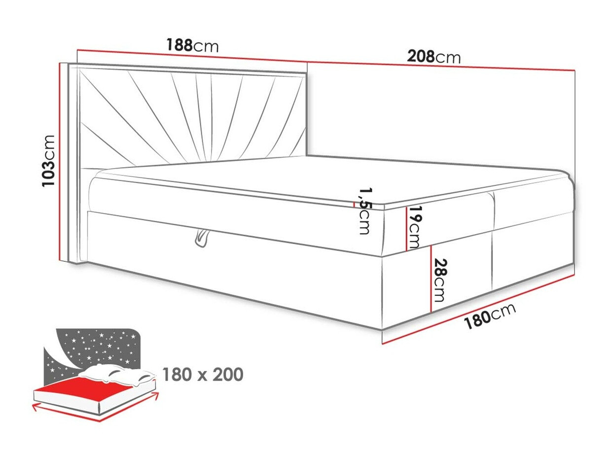 Pat boxspring Navis (Faro 16)