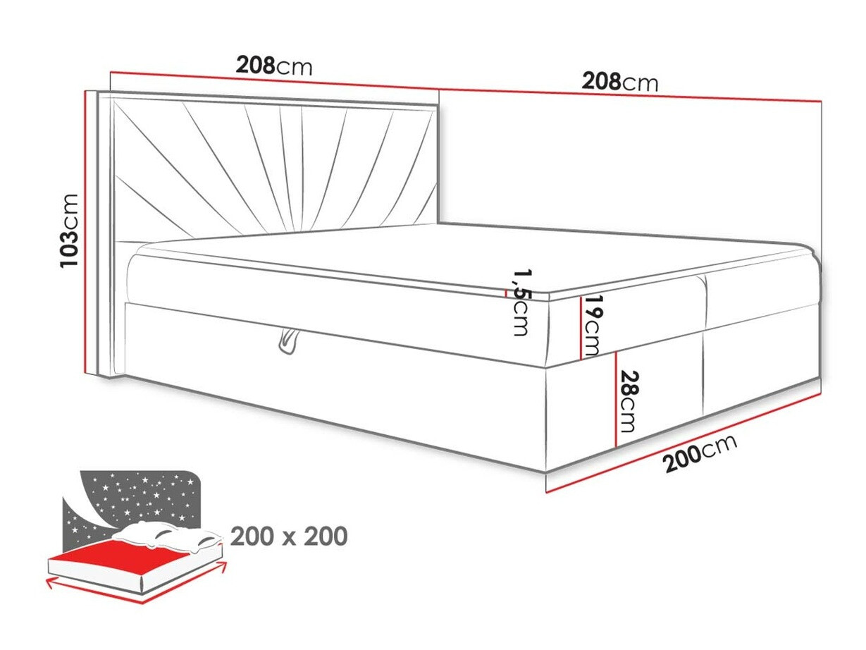 Pat boxspring Navis (Faro 20)