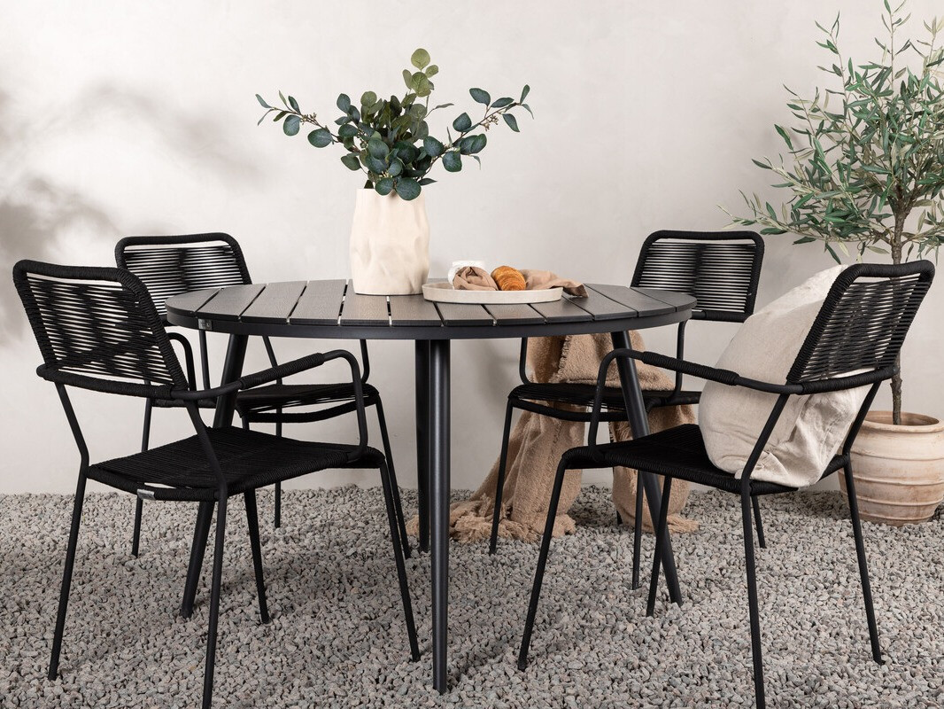 Mese și scaune Dallas 3924 (Negru)