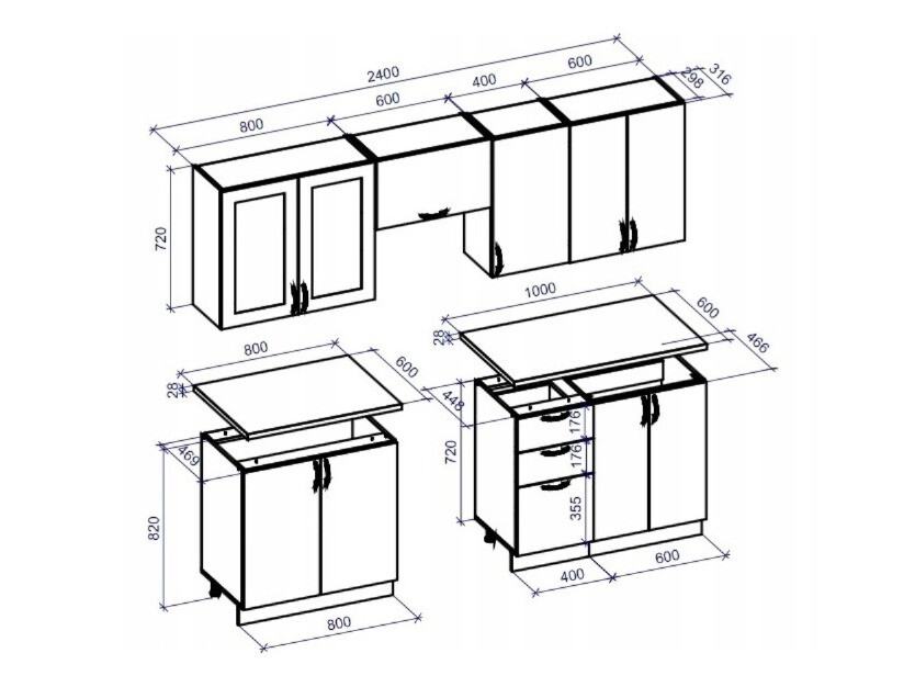 Set de bucătărie Houston Lumen II