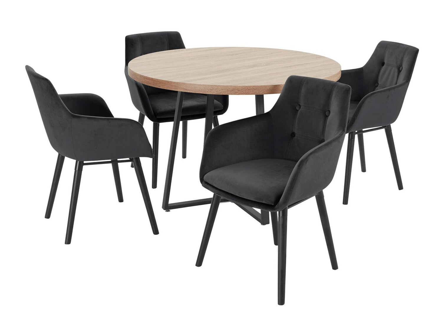 Set de mese Tulsa 593 (Negru)