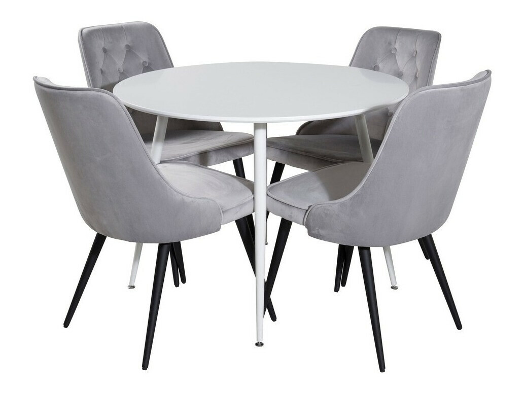 Set de dining Dallas 1535 (Gri deschis + Negru)