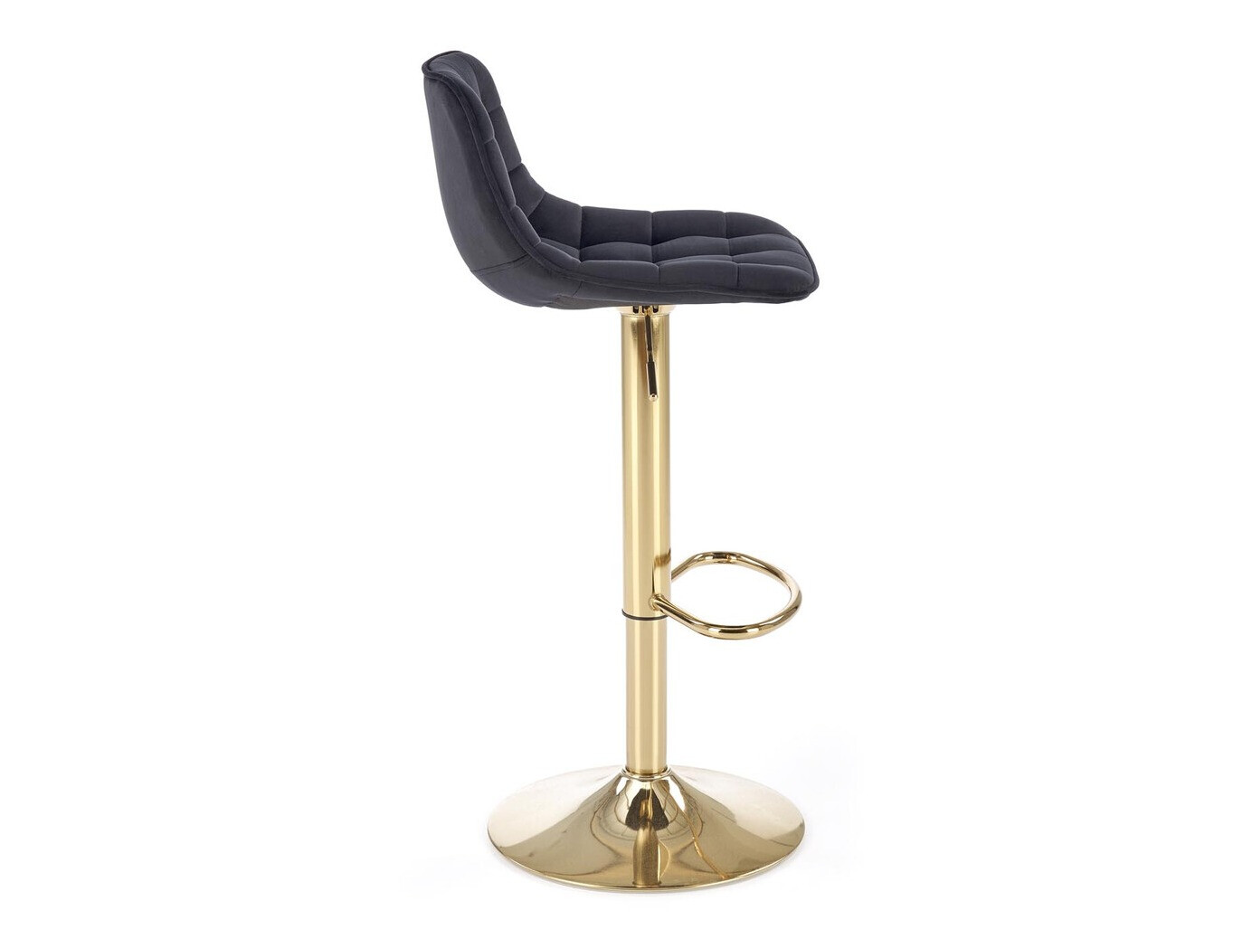 Scaun bar Houston 1441 (Negru + Auriu)