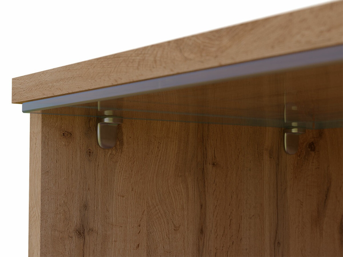 Comodă TV Scientia (Alb + Alb lucios)