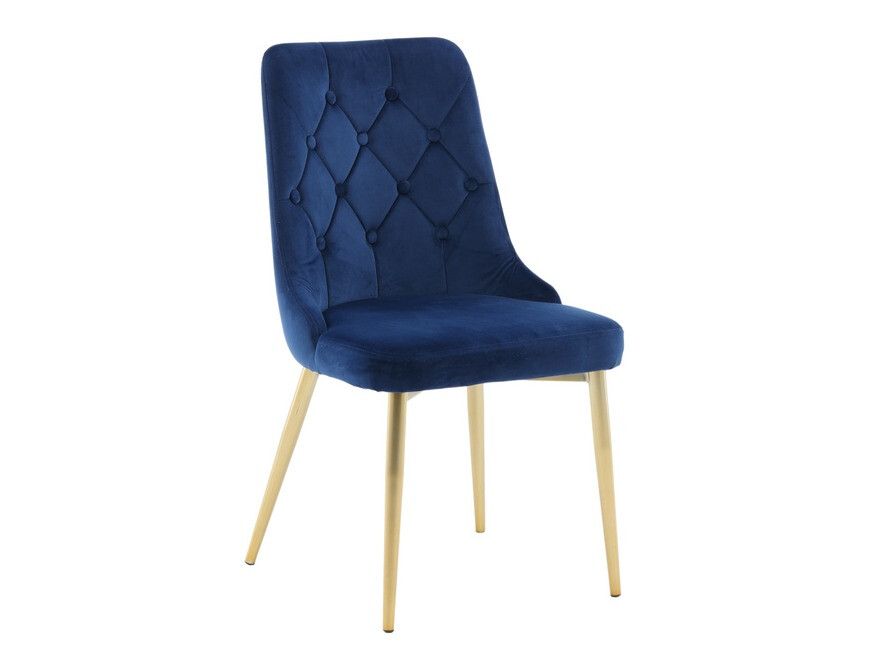Set de dining Dallas 1256 (Albastru + Auriu)