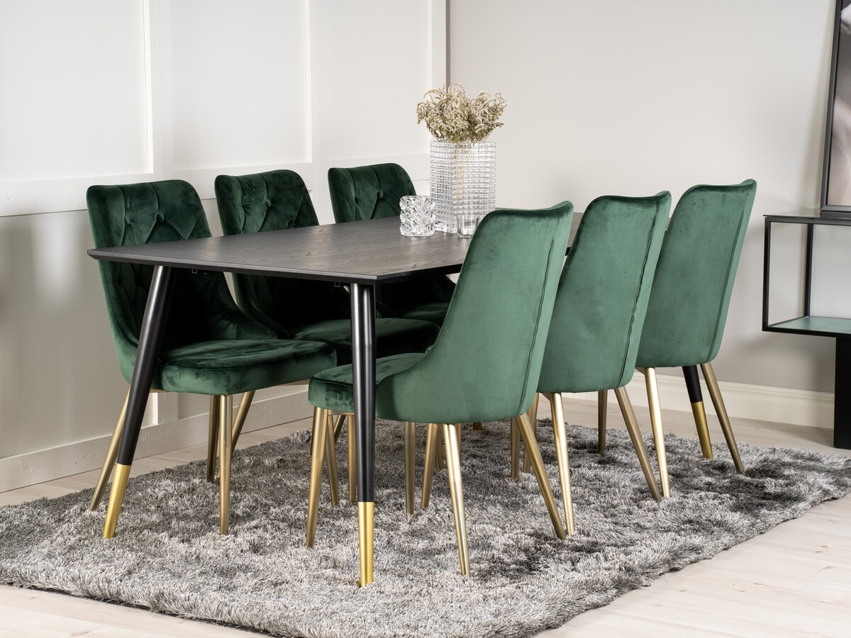 Set de dining Dallas 1256 (Verde + Auriu)