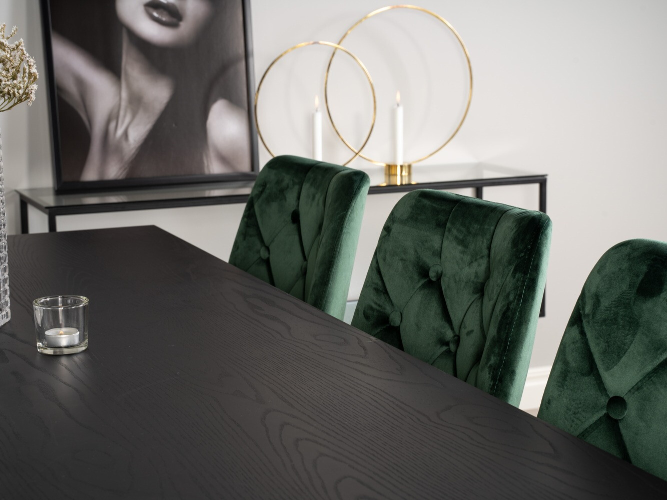 Set de dining Dallas 1256 (Verde + Auriu)